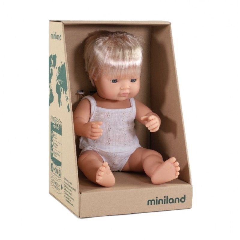 Miniland lėlė berniukas - Žaislų parduotuvė