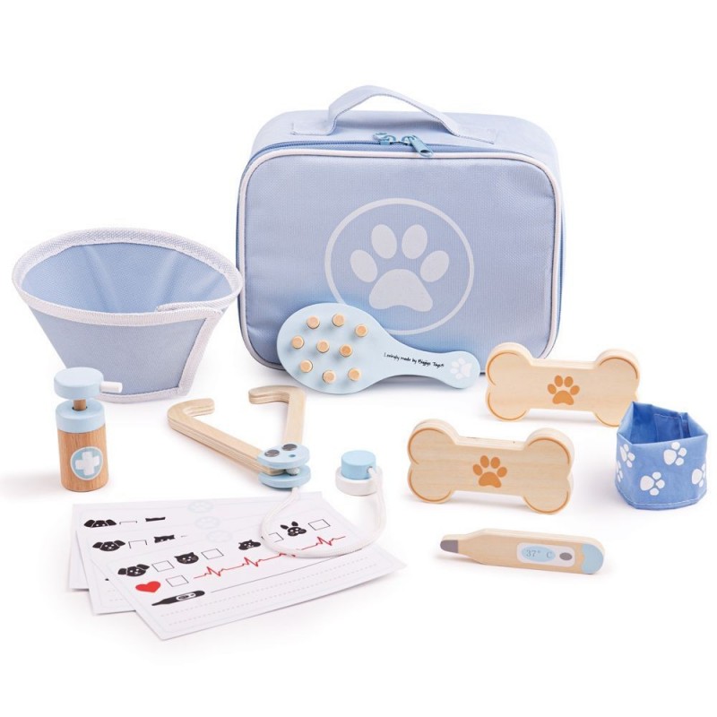 Bigjigs medinis veterinaro rinkinys - Mediniai žaislai