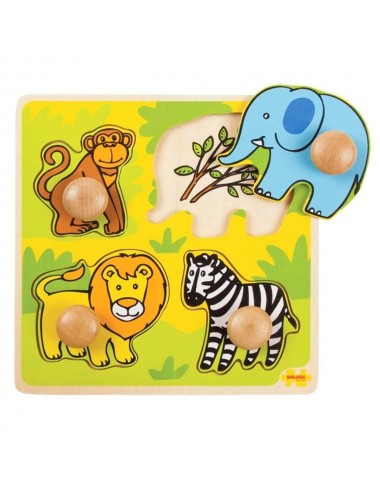 Bigjigs medinė formų dėlionė - Lavinamosios medinės dėlionės vaikams