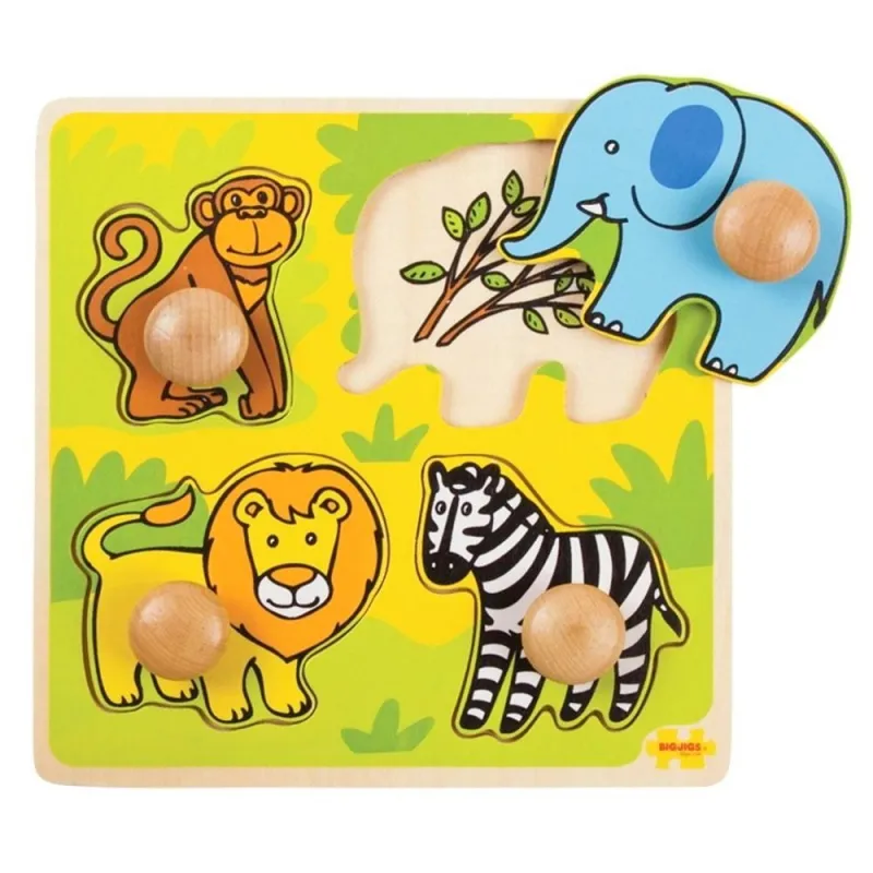 Bigjigs medinė formų dėlionė - Lavinamosios medinės dėlionės vaikams