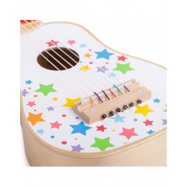 Bigjigs medinė vaikiška gitara - Muzikiniai žaislai