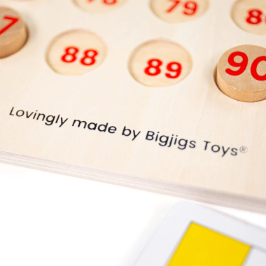 Bigjigs stalo žaidimas Tradicinis bingo  - Stalo žaidimai vaikams nuo 3 metų