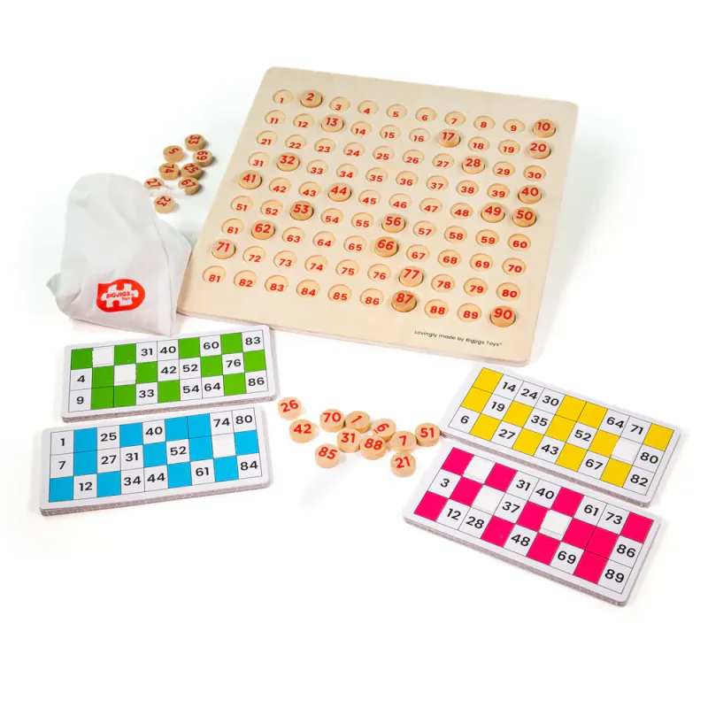 Bigjigs stalo žaidimas Tradicinis bingo  - Stalo žaidimai vaikams nuo 3 metų