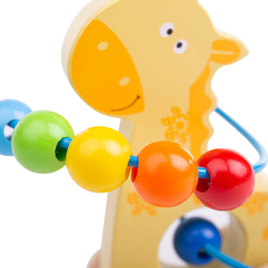 Bigjigs medinis žaislas Žirafa - Mediniai lavinamieji žaislai vaikams