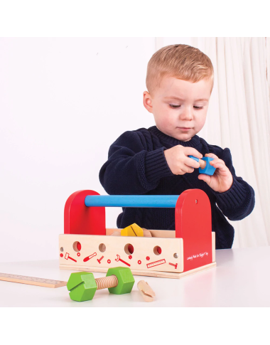 Bigjigs medinis meistro lagaminas - Mediniai žaislai vaikams