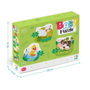 Dodo pirmoji didelių detalių dėlionė vaikams - Dėlionės vaikams nuo 2 metų