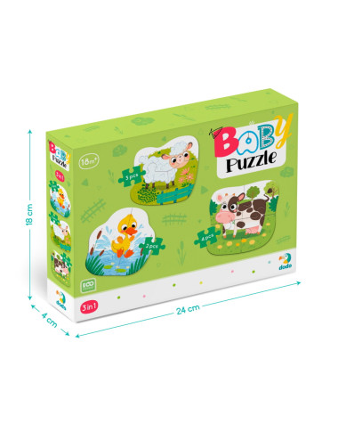 Dodo pirmoji didelių detalių dėlionė vaikams - Dėlionės vaikams nuo 2 metų
