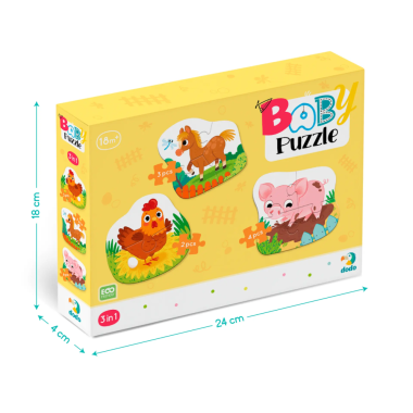 Dodo pirmoji didelių detalių dėlionė vaikams - Dėlionės vaikams nuo 2 metų