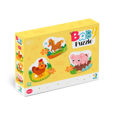 Dodo pirmoji didelių detalių dėlionė vaikams - Dėlionės vaikams nuo 2 metų