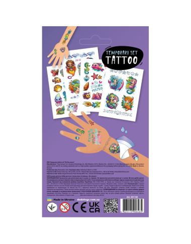 Dodo vaikiškos laikinos tatuiruotės Ant bangų - Laikinos tatuiruotės vaikams