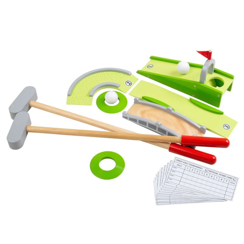 Bigjigs vaikiškas mini golfas - Lauko žaislai vaikams nuo 3 metų