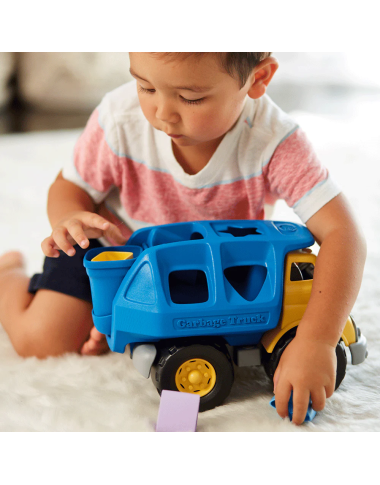 Green Toys formų rūšiuoklė-šiukšliavežė - Lavinamieji žaislai kūdikiams
