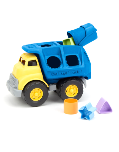 Green Toys formų rūšiuoklė-šiukšliavežė - Lavinamieji žaislai kūdikiams