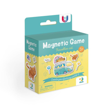 MON Magnetukų rinkinys Kačiukas keliautojas (20 el.) - Magnetukų rinkinys vaikams nuo 3 metų