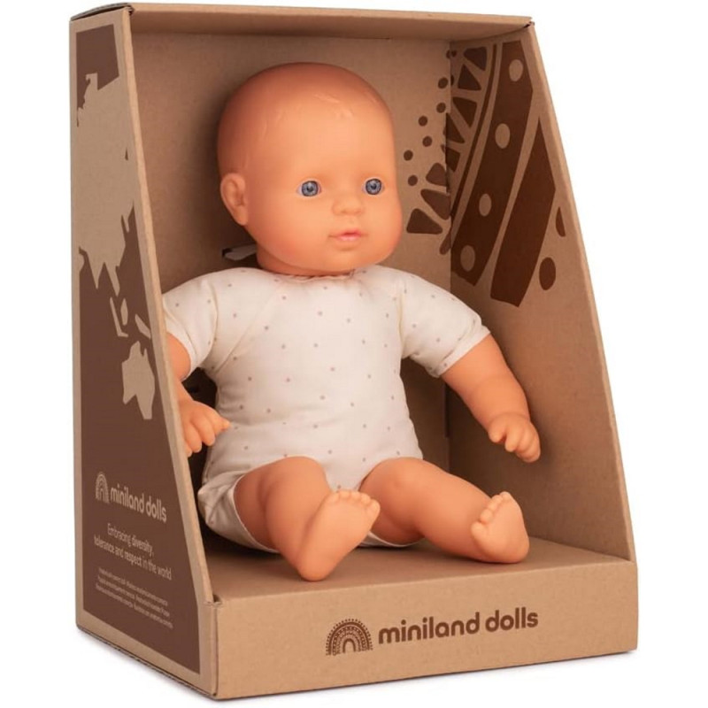 Miniland lėlė kūdikis minkštu kūneliu (32 cm) - Lėlės vaikams