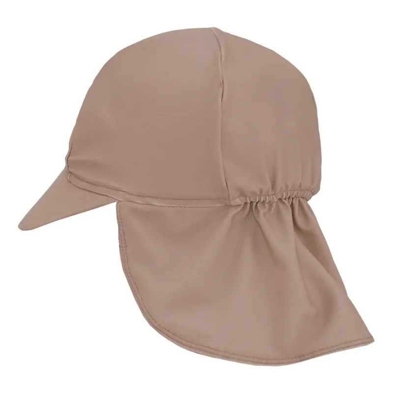 Ruda maudymosi kepurė nuo saulės SPF 50+ (0-4 m.) iš šono