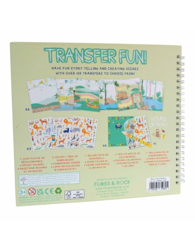 Spalvinimo knygelė su perkeliamais paveikslėliais Džiunglės višelis