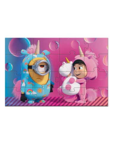 Dodo magnetinė Minions dėlionė Vienaragiai (16 el.) pakuotėje