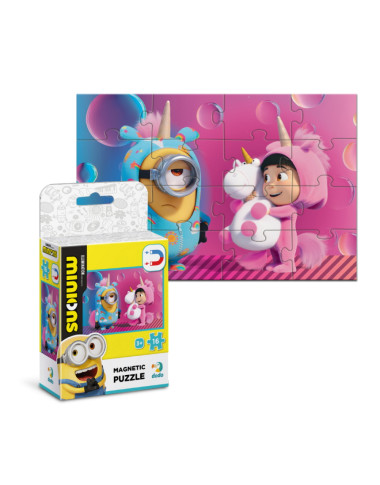 Dodo magnetinė Minions dėlionė Vienaragiai (16 el.) pakuotėje