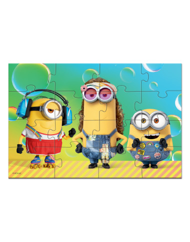 Dodo magnetinė Minions dėlionė Vakarėlis (16 el.)