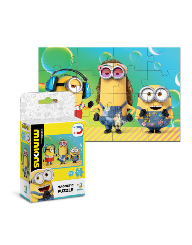 Dodo magnetinė Minions dėlionė Vakarėlis (16 el.)