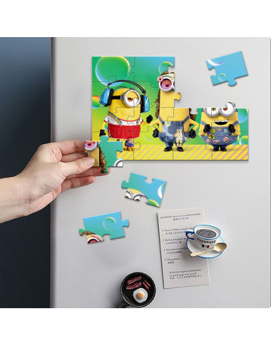 Dodo magnetinė Minions dėlionė Vakarėlis (16 el.)