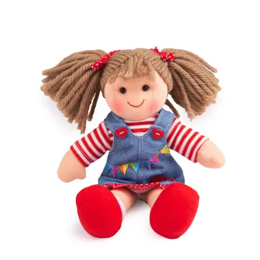 Bigjigs medžiaginė lėlytė Hattie sėdinti