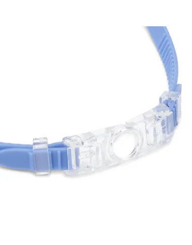 Mėlyni platūs plaukimo akiniai vaikams (3-8 m.)