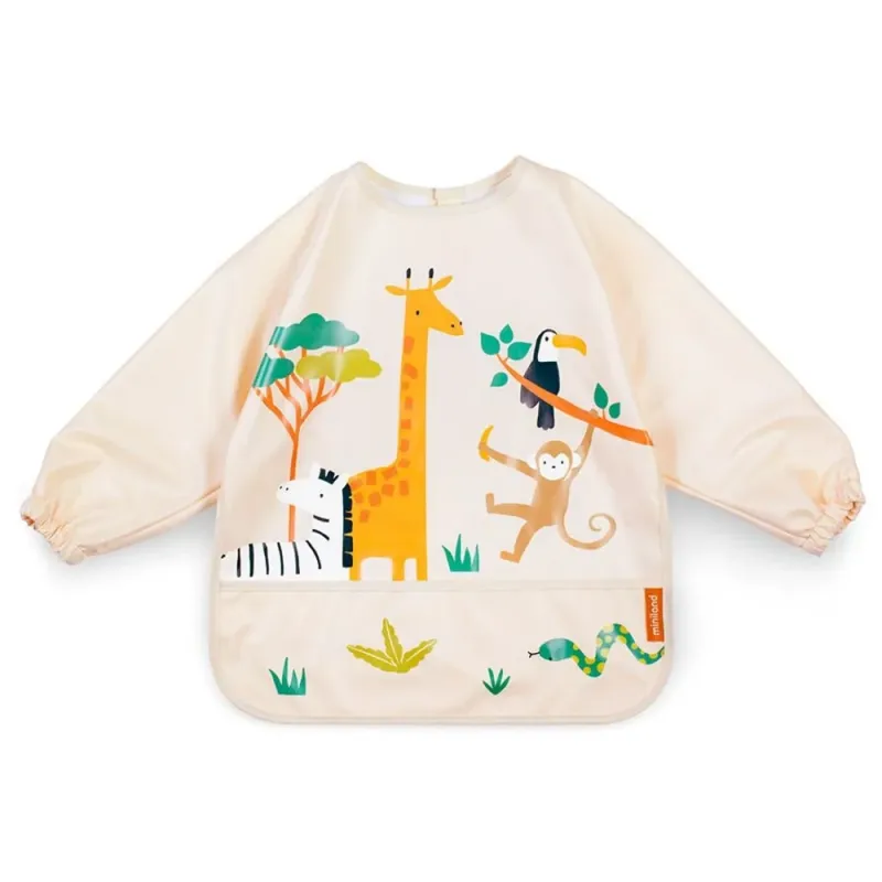 Miniland seilinukas su rankovėmis Džiunglės - vaizdas iš priekio