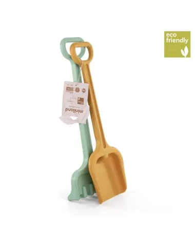 Miniland EKO didelis smėlio kastuvas ir grėblys Cool (50 cm)