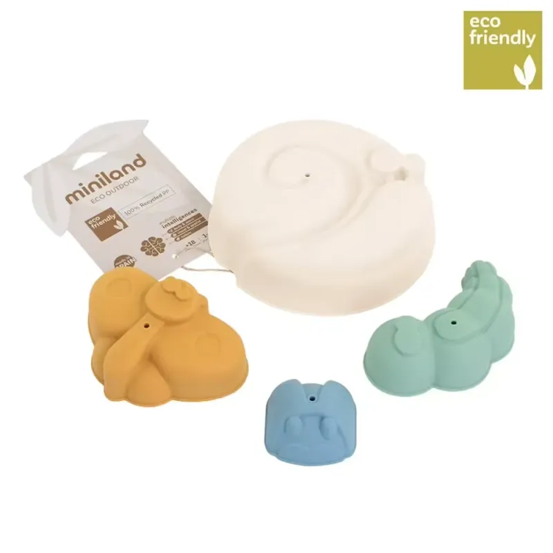 Miniland EKO smėlio formelių rinkinys Cool (4 vnt.)