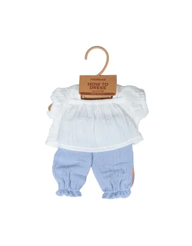 Miniland melsvas komplektas lėlei (38 cm)