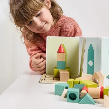Miniland lavinamasis žaidimas Shape makers ir statanti mergaitė