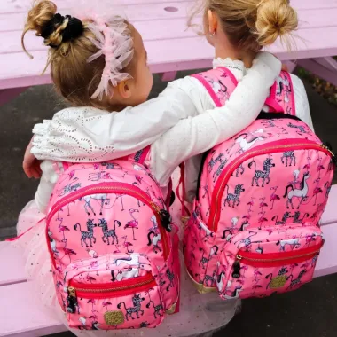 Pick & Pack kuprinė pradinukams Princesės, M - dvi mergaitės su derančiomis kuprinėmis