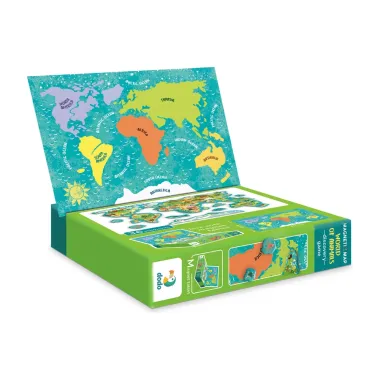 Edukacinis žaidimas Pasaulio gyvūnai su magnetais