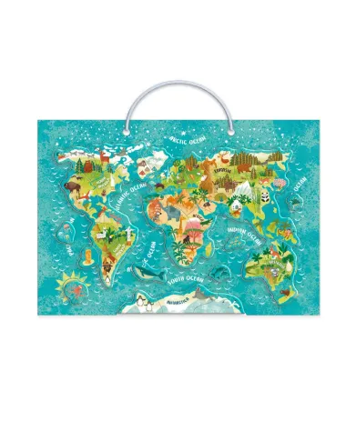 Dodo magnetinė dėlionė vaikams Pasaulio žemėlapis (36 el.)