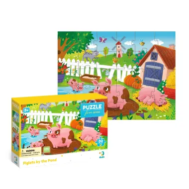 Dodo dėlionė vaikams 30 detalių su kiaulyte ir mažais paršeliais