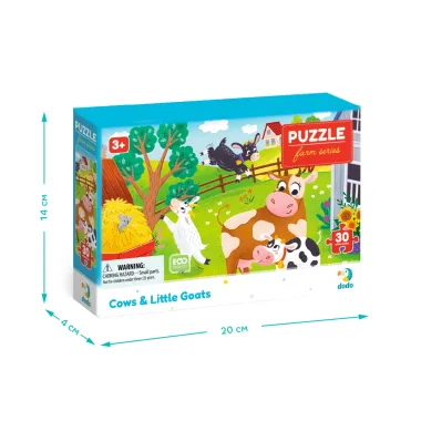 Puzlė vaikams nuo 3 metų Dodo su karvytėmis ir ožiukais