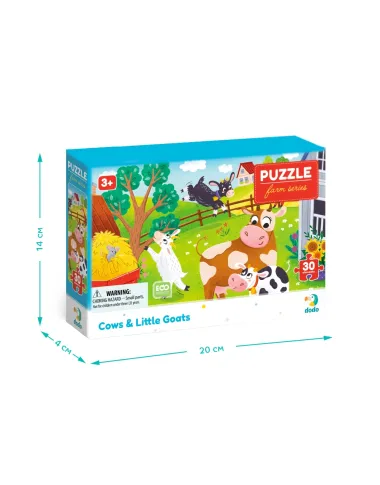 Dodo dėlionė vaikams nuo 3 metų Karvės ir ožiukai - dėžutė