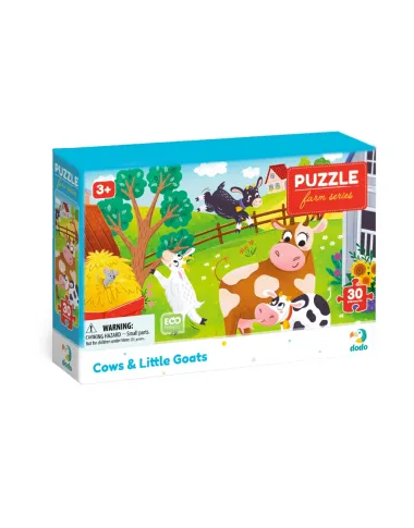 Dodo dėlionė vaikams nuo 3 metų Karvės ir ožiukai - dėžutė