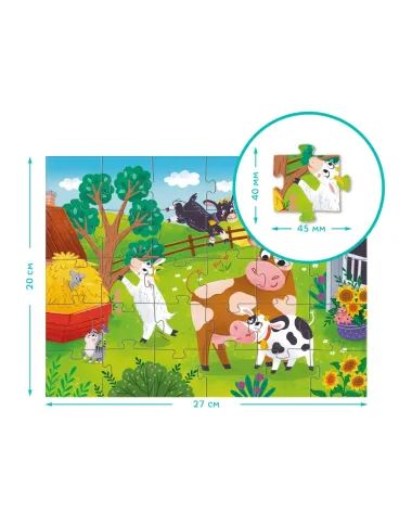 Dodo dėlionė vaikams nuo 3 metų Karvės ir ožiukai - dėžutė