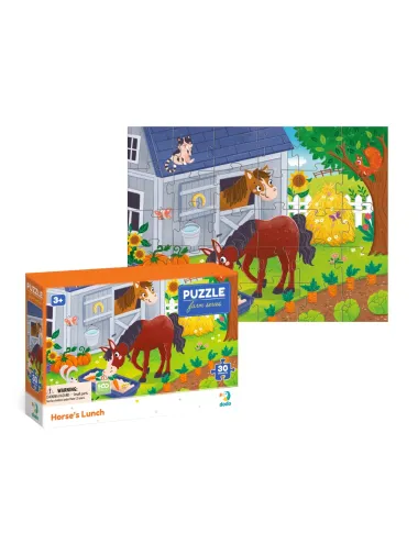 Dodo dėlionė vaikams nuo 3 metų Žirgų pietūs - dėžutė