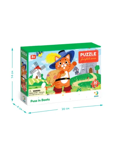 Dodo dėlionė vaikams nuo 3 metų Batuotas katinas - dėžutė