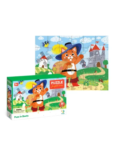 Dodo dėlionė vaikams nuo 3 metų Batuotas katinas - dėžutė