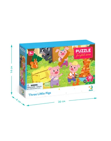 Dodo dėlionė vaikams nuo 3 metų Trys paršiukai - dėžutė