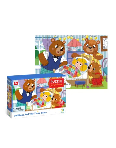 Dodo dėlionė vaikams nuo 3 metų Auksaplaukė - dėžutė