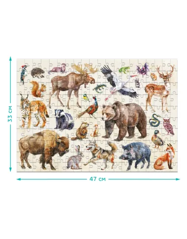 Dodo Montessori dėlionė Miško gyvūnai -dėžutė