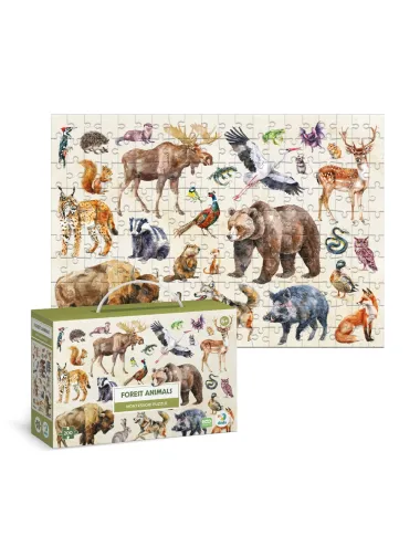 Dodo Montessori dėlionė Miško gyvūnai -dėžutė