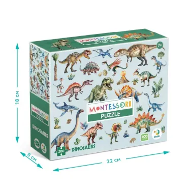 Dodo dėlionė Dinozaurai – lavinamoji dėlionė 7 metų vaikams