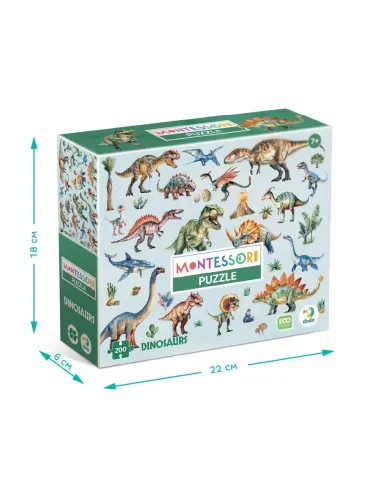 Dodo Montessori dėlionė Dinozaurai -dėžutė